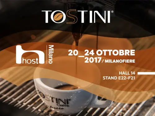 Tostini torna a HostMilano, il salone internazionale del caffè