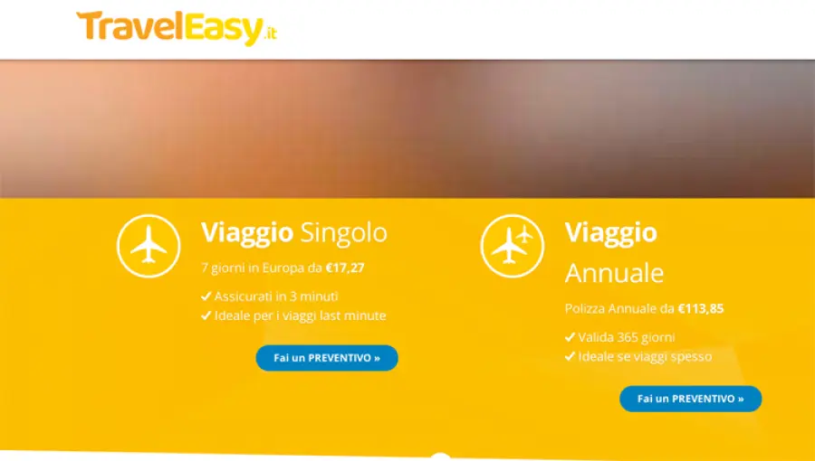 Assicurazione viaggi, nasce TravelEasy.it